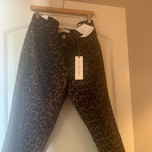 Vintage America size 16 new with tags skinny jeans leopard